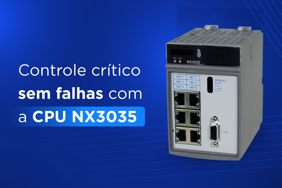 NX3035: redundância de alta performance para controle de processos críticos  